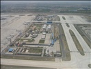 Flughafen Peking beim Abflug